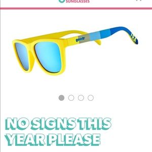 Goodr sunglasses “no signs this year please” polarized OG style